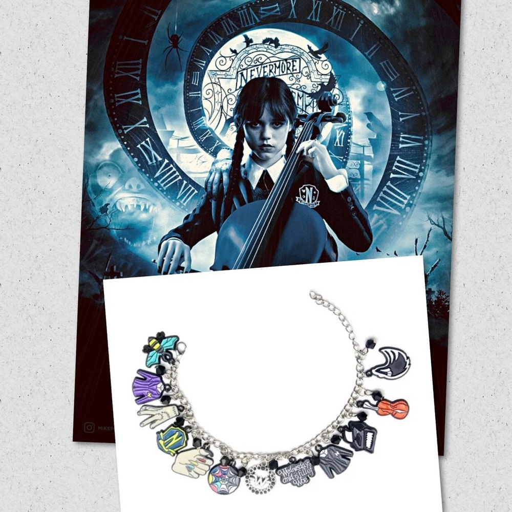 $5 Wednesday Charm Bracelet. New. $5 if bundled